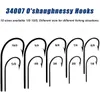 Fishing Hooks Easy Catch 100pcs 34007 Stainless Steel White Big Long Shank Size 10 20 30 40 50 60 70 80 90 100 230912