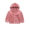 Jassen 5-10 jaar Pluche jongensjas Herfst Winter Warm Meisjesjas Capuchon Rits Mode Bovenkleding Verjaardagscadeau Kinderkleding R230912