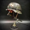 Dekorativa föremål Figurer Heminredning Världskriget Hjälmbord Lamp War Relic Lamp War Relic Lamp Harts Decoration Crafts 250h