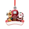 Ny ankomst Santa Claus Christmas Tree Pendant Handskrivet namn Resin Christmas Ornament FY5834 1129