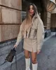 Mode 2023 jackor för kvinnor höst vinter kvinnlig långärmad rockar chic med fickor avslappnad jacka ny ytterkläder