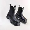 fashion high quality leather and heavy-duty soles comfortable breathable leisure lady boots Dingxue+BOX.SIZE35-41