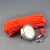 wholesale 180KG Fishing Magnet Set Grapping Hook 20m66FeetDurable Rope N52 Neodymium Metal Treasure Hunting Recovery Salvage Magnetic ZZ