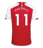 23 24 Gunners G.Jesus Soccer Jerseys 2023 Arsen Thomas Trossard Nketiah Tierney Smith Rowe Training Shirt Odegaard Saka Martinelli Football Adults Kids Uniforms