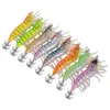 8st Fishing Lure 3D Luminous Räka Squid Hook Jigs Leurre Egi bläckfisk kalamär bläckfisk 211222225L