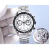 Luxury Speedmaster Sport Back Moonswatch Montres OMIG Watch Womens Men Transparent Designer Chronograph de haute qualité Montre Luxe With Box I1fy