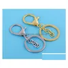 Key Rings Metal Lobster Buckle Long-Lasting Color 30Mm High-Grade Electroplating Car Key Chain Kr187 Keychains Mix Order 20 Pieces A L Dhkqy
