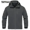 Vestes pour hommes TACVASEN Veste doublée en polaire tactique imperméable avec poches zippées pour hommes Vestes de travail à capuche Softshell en plein air Manteau coupe-vent 230912