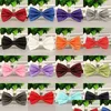 Bow Ties Solid Color Fashion Brudgummen Plaid Äktenskap Butterfly Business Sy Drop Delivery Accessories Dh39m