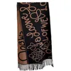 Скидка 20% на шарф, новый женский узкий осенне-зимний шарф из толстой пряжи, длинный универсальный шаль с кисточками и буквами