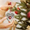 Décoration de Noël Sublimation Blanks Ailes d'ange Forme Pendentif Transfert à chaud Impression Noël DIY Consommables Fournitures en gros