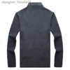 Men's Sweaters Men's Sweaters 2021 Autumn Winter Sweater Coat Thick Warm Casual Knitwear Cardigan Faux Fur Wool Jackets Men Zipper Knitted L230912