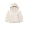 Jassen 5-10 jaar Pluche jongensjas Herfst Winter Warm Meisjesjas Capuchon Rits Mode Bovenkleding Verjaardagscadeau Kinderkleding R230912