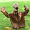 Autres fournitures de fête d'événement Creepy Zombie Lawn Stake Garden Horreur Thème Party Favors Patio Prop Contrôle vocal Swing Ghost Halloween Décoration Scary Doll 230912