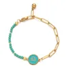 Bracelets de charme Zmzy 12 Constellations Bracelet pour femmes couleur or en acier inoxydable cadeaux de fête d'anniversaire bijoux cadeau Pulsera