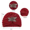 Novas mulheres inverno frisado flor malha chapéu outono inverno quente turbante chapéus elástico gorro headwrap bandana acessórios para o cabelo