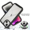 Cross border iPhone 15 phone case customization TPU+PC two in one anti drop transparent acrylic protective case