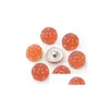 Clasps Hooks 10Pcs/Lot High Quality Starry Round Resin Ginger Snaps Glass Bracelets Fit 18Mm Buttons Jewelry Kz25 Drop Delivery Fi Otsjb