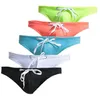 5pcs Mini Briefs Mens Swimwear Super Sexy Swim Underwear Tanga Pouch Bikini Surf Swimsuit Swimming Panties Beach Wear 220208277k