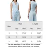 Kvinnors västar Slim Fit V Neck Tank Top Single Breasted Women Sleeveless Solid Color Basic Waistcoat Casual Style Simple Daily Outfit