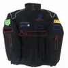 F1レーシングスーツレトロスタイルジャケットコットンカジュアルウィンターコットンジャケットA052 A050新しい冬風プルーフサイクリング衣料品259J