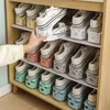 Förvaringshållare rack 10 st varlig justerbar sko arrangör garderobskor storasge skor stödplats space spara rack skon 230912