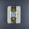 Orologio da uomo in oro movimento al quarzo orologio da giorno vestito da donna serbatoio quadrato in acciaio inossidabile montre femme semplice orologio da polso casual impermeabile formale xb09