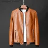 Fourrure pour hommes Fausse fourrure Vestes pour hommes Veste en cuir Bomber Moto Hommes Biker PU Baseball Grande taille 7XL 2022 Mode Causal Jaqueta Masculino J410 L230913