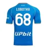 Комплект для взрослых 23 24 SSC Napoli Футбольные майки Хэллоуин LOZANO OSIMHEN ZIELINSKI LIMITED EDITION Футболка MAGLIA RRAHMANI MARADONA 2023 2024 Неаполь мужской детский комплект