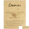 Anklets Mtilayer 12 Constellation Zodiac Anklet Gold Sier Summber Beach Letter Foot Łańc