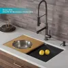 Rubinetti da cucina Rubinetto per lavabo e acqua fredda spazzolato professionale con lavaggio in oro monocomando