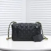 Designväska quiltad axelväska marmont handväska klassisk crossbody clutch kedja kedja väska messenger totes cross body check velor tråd handväska äkta läder