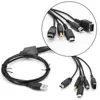 USB-кабель для зарядки, зарядное устройство для GBA SP WII U 3DS NDSL XL DSI PSP 5 в 1, 100 шт.