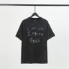 Galerias DEPT Harajuku 23SS Primavera Vintage Estou triste, sinto falta dos meus amigos Letras lavadas Impresso Logo Camiseta Solta Oversized Hip Hop Unissex Manga Curta Tees 02