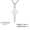 Charms LIKGREAT Pentagram Sword Pendant Necklace For Women Stainless Steel Moon Star Of David Charm Jewelry Christmas Gifts Wholesale