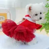 Ropa para perros Vestido de invierno Ropa para cachorros Abrigo Pequeño Disfraz Vestidos Yorkies Pomeranian Schnauzer Poodle Bichon Frise Ropa para mascotas