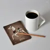 Muggar mugg enkel kaffekopp keramik ben-kina kreativa par ren vit frukost