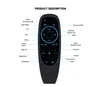 G10S Pro BT Air Mouse Mini Voice Remote Control 2.4G Trådlös smart bakgrundsbelyst fjärrkontroll Gyroavkänning MIC BT5.0 för smart TV