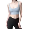 Kleidung Luxus-Oberteile T-Shirts Sportweste Damen mit Brustpolster Yoga-Oberteil Kurz Nude Feeling Tight Anti-Sagging Fitness-Unterwäsche Jogger Laufen Großhandel