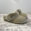 Casula Sliders Sandals Triple Slipper Winter Wool Warm Fashion Men Women Dress Classic Khaki Pink