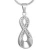 Mode smycken halsband rostfritt stål kan den eviga kärleken aska kremation smycken burk aska hänge halsband300v