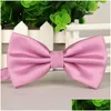 Bow Ties Solid Color Fashion Groom Men Plaid Blaid Butterfly Business Suit TIB