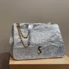 Designer femmes grand sac à bandoulière messager en cuir de luxe matelassé argent sacs à bandoulière dame bandoulière chaîne sangle sac à main en or