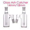 Narguilés en gros verre Ash Catcher 14mm 18mm AshCatcher 45 degrés pour fumer de l'eau en verre dab rig bongs Pipe Bubbler