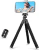 Trépied mobile Trépied flexible pour téléphones iPhone et Android Petit trépied portable avec télécommande sans fil et enregistrement vidéo clip/Vlogging/selfie L230913