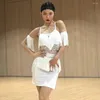 Bühne Tragen Gestreiften Und Quaste Tops Rock Weibliche Latin Dance Kleid Für Frauen Tanzen Kleider Ballsaal Bauch Tuch NY69 UPHUO