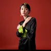 Chinese Ethnic Minorities Trend Fashion Clothing Small Stand Collar Casual Daily Robe Girl China-Chic Improved Senior Cheongsam