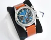 Herenhorloge Limited edition horloge diameter 41 mm met ETA7750 automatische ketting mechanisch uurwerk geleidewiel chronograaf apparaat titanium kast