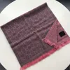 12% OFF Cinza pó jacquard padrão cachecol de lã de malha com letras femininas xale de viagem adequado para colares de outono e inverno