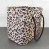 Laundry Bags Large-capacity Bag Fashion Thickened Leopard Print Shower Basket Reusable Waterproof Oxford Cloth Bath Fitness Wash